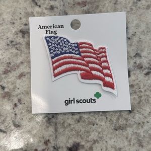 Girl Scouts New Wavy American Flag Patch